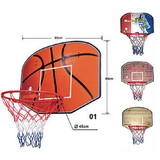 杰之-篮球板篮板篮球架挂式篮球板80320A大号45厘米标准金属篮筐