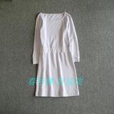 日本原单 修身舒适针织毛圈棉连衣裙