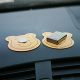 NAPOLEX维尼熊 汽车用品手机防滑垫 卡通可爱车载置物止滑垫 对装