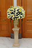 北京婚礼策划 婚庆公司 场地布置花艺设计 大罗马柱鲜花装饰
