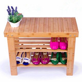 换鞋凳 竹制简易架 实木组合鞋架 多层储物鞋柜 楠竹置物架 包邮