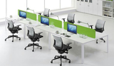 胜迪办公家具 屏风办公桌/职员桌/ 钢木时尚组合 绿色卡座PF014