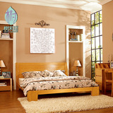 树和家居 和木居简约现代床 实木双人床卧室家具水曲柳实木床2311
