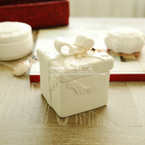 美式欧式法式雕花精致外贸纯白陶瓷首饰盒装饰盒 生日礼物 三款