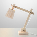 美式乡村田园风格个性LOFT后现代创意北欧设计师的简约木艺台灯具