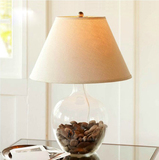 【灯的艺术与设计】花瓶玻璃台灯 卧室床头宜家创意时尚调光台灯