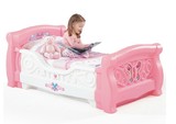 美国STEP2 原装进口 甜蜜公主雪橇床儿童床粉色梦幻童床885600