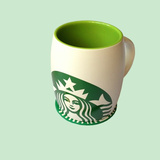 仿品 送杯垫 STARBUCKS 星巴克 绿色 马克杯 咖啡杯 欧式创意