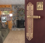 泰好铜锁 泰好工房纯铜房门锁 中式美式欧式 仿古 全铜85-4572 RG