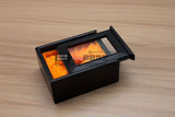 黑檀透明玻璃橄榄盒/橄榄核专用盒*红木抽盖首饰盒饰品盒