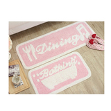 韩国正品代购！新款韩式时尚粉色舒适浴室垫 个性厨房地垫 地毯