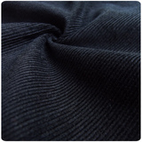 纯黑色纯棉灯芯绒布料/细条绒布|保暖舒适/做外套裤子/沙发坐垫布