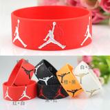 NBA乔丹 硅胶宽手环 篮球运动 腕带 手镯 运动手环 宽版球星腕带