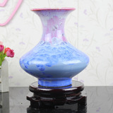 现代陶瓷花瓶 家居装饰品 客厅书桌摆件 结晶釉花瓶 家饰摆设花瓶