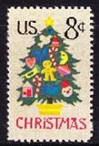 美国邮票 1973年圣诞节.圣诞树.礼物 1全 新