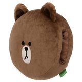 韩国代购正品line  正版布朗熊 暖手抱枕 靠垫公仔手捂 毛绒玩具