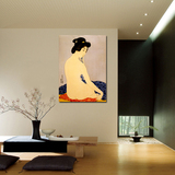 日本仕女图壁画浮世绘裸体女人装饰画日式家居无框画料理店挂画