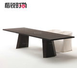楷锐个性北欧复古餐桌设计师创意家具 LOFT长方形餐桌椅组合DT017