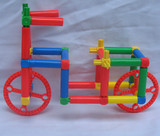 新款小灵通拼插造型乐高式塑料拼搭益智桌面积木 幼儿园玩具拼装