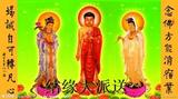 【结缘大派送】 西方三圣画像111 佛教用品唐卡相纸金属画像