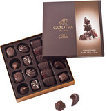 香港代购 godiva歌帝梵黑巧克力礼盒18颗装生日礼物零食