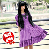 Flower lolitaの新款日系原宿洛丽塔复古宫廷泡泡袖洋装连衣裙A17