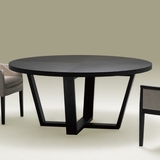 依多维 圆餐桌 可带转盘 卢森堡IDD-1061 黑橡木贴面
