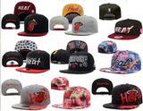 NBA棒球帽 热火总冠军帽子 heat Snapback 詹姆斯帽子 嘻哈平沿帽