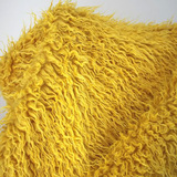 半米价 5cm金黄色滩羊毛长毛绒布料 皮草外套地毯 影楼拍照背景布