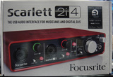行货 Focusrite 2i4 Scarlett 2i4 2I4 USB 录音声卡 音频接口