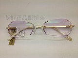 专柜正品魅影无框时代切边镶钻订做近视眼镜 眼镜架镜框 8403