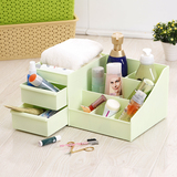 包邮塑料化妆品收纳盒 抽屉式多层首饰盒 防水桌面置物架整理盒