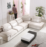 斯可馨非同爱依瑞斯 布沙发组合大小户型现代客厅转角可拆洗沙发