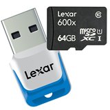 雷克沙 Lexar micro SD TF 64G 600X Class 10 高速 4K 内存卡