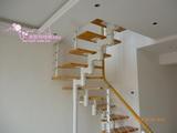 美斯特楼梯钢木阁楼复式楼梯室内成品楼梯 U型 折叠定制实木配件
