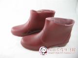 仿皮鞋设计女式防雨鞋 水鞋 胶鞋 单雨鞋 雨靴 时尚红色 断码特价