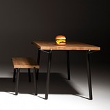 个性餐桌简约餐桌创意小户型餐桌 现代简约桌子烤漆餐桌 复古餐桌
