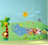 宿舍装饰幼儿童房墙贴电视背景墙壁贴画玻璃贴墙面贴纸可移除卡通