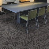 特价 尼龙混纺线条形PVC底方块地毯 商务办公室写字楼会所 可安装