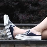 2015夏季新款韩版一脚蹬懒人鞋厚底松糕帆布拖鞋女包头半拖鞋凉拖