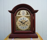 时利恒座钟机械座钟实木座钟报时座钟古典欧式台钟老式仿古座钟