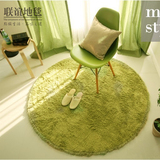 特价包邮 纯色丝毛客厅卧室茶几圆形地毯 电脑椅/吊篮瑜伽地垫