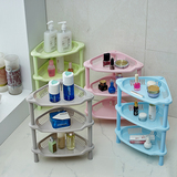 小号三层置物架塑料厨房卫生间储物三角架现代简约浴室落地收纳架