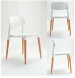 餐椅 时尚简约才子椅 透明椅 休闲椅 实木餐椅 咖啡椅 米兰椅