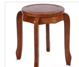 新品特价全实木圆凳高档圆凳 橡木 木头餐凳 餐椅 可重叠诚德家具