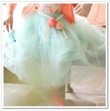 【特价】韩国童装纯美公主超仙梦幻网纱裙蓬蓬裙女童中长款半身裙