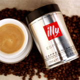 包邮意大利原装ILLY咖啡豆深度烘焙100%阿拉比卡黑罐espresso浓缩