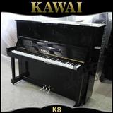 二手日本钢琴进口卡哇伊9.9成新练习琴KAWAI K8黑色亮光性价比高