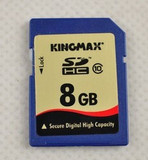 车载摄像机绝佳配套kingmax8G高速SD存储卡卡假一罚十