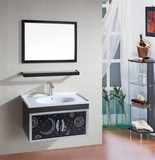 恒雅A03进口不锈钢浴室柜组合，80洗手盆，创意个性特价包邮